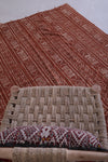 Moroccan handwoven kilim 5.1 FT X 7.4 FT