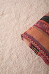 Moroccan handwoven berber rug vintage Pouf