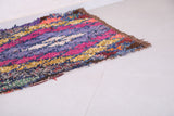 Colorful Runner Boucherouite Rug 3 FT X 7.8 FT