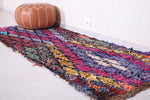 Colorful Runner Boucherouite Rug 3 FT X 7.8 FT