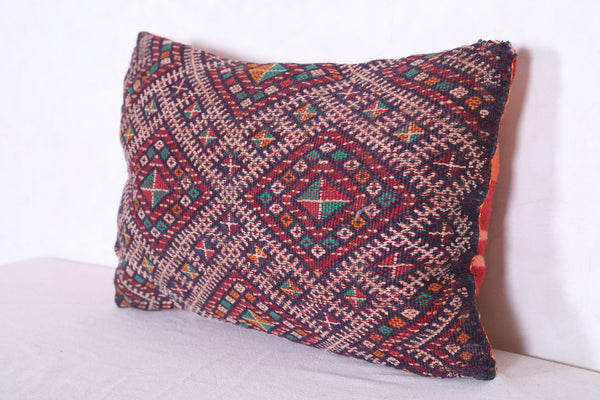 Moroccan handmade kilim pillow 12.9 INCHES X 19.6 INCHES