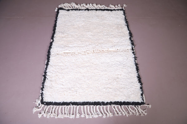 Handmade Moroccan beni ourain rug | 3.3 FT X 4.8 FT
