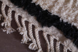 Handmade moroccan beni ourain rug 3.3 FT X 4.8 FT