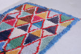 Colourful handmade moroccan runner rug 3 FT X 6.5 FT