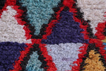 Colourful handmade moroccan runner rug 3 FT X 6.5 FT