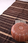 Flatwoven entryway berber moroccan rug - 4.9 FT X 9.8 FT
