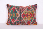 Vintage kilim moroccan pillow 14.5 INCHES X 19.6 INCHES