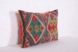 Vintage kilim moroccan pillow 14.5 INCHES X 19.6 INCHES