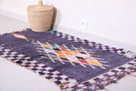 All wool Azilal berber Moroccan Rug 3 FT X 4.6 FT