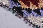 Vintage handmade moroccan berber rug 3.4 FT X 8 FT