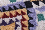 Vintage handmade moroccan berber rug 3.4 FT X 8 FT