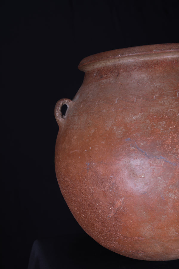 Vintage old moroccan pottery 12.9 INCHES X 13.3 INCHES