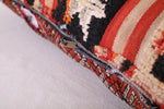 Vintage kilim moroccan pillow 14.1 INCHES X 33.4 INCHES