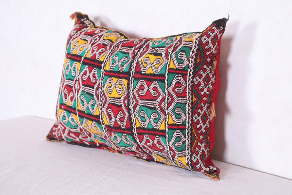 Moroccan handmade kilim pillow 13.3 INCHES X 18.8 INCHES