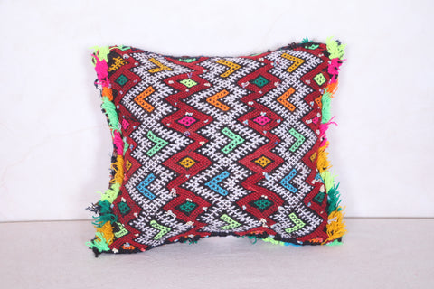 Moroccan handmade kilim pillow 11 INCHES X 12.2 INCHES