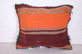Moroccan handmade kilim pillow 11 INCHES X 12.2 INCHES