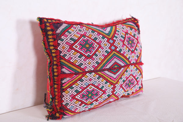 Vintage kilim moroccan pillow 14.5 INCHES X 19.6 INCHES