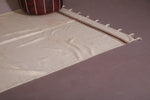 Beige Handwoven berber moroccan rug - 5.6 FT X 7 FT