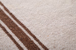 Beige Handwoven berber moroccan rug - 5.6 FT X 7 FT