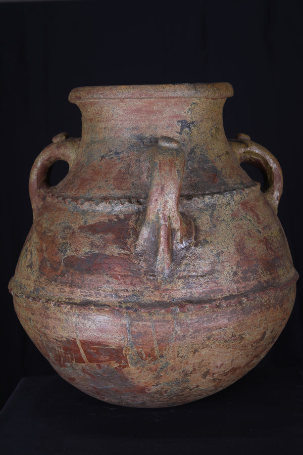 Vintage old moroccan pottery 14.9 INCHES X 15.7 INCHES