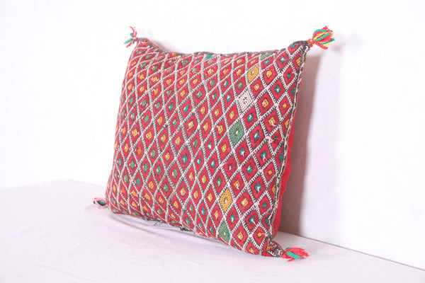 Moroccan handmade kilim pillow 16.1 INCHES X 18.1 INCHES