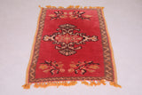 Small carpet azilal moroccan rug 2.4 FT X 3.7 FT