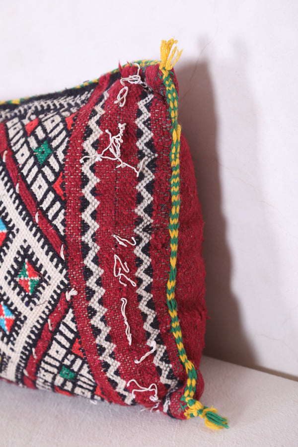 Vintage Moroccan pillow 13.3 INCHES X 25.9 INCHES