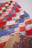 Boucherouite runner berber Moroccan Rug 2.1 FT X 6 FT