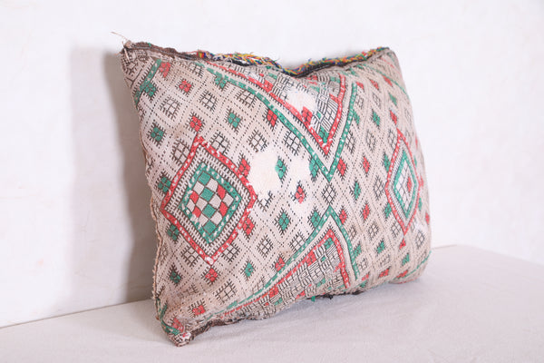 Vintage kilim moroccan pillow 15.3 INCHES X 20 INCHES