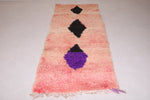 Amazing runner handmade Moroccan rug - 3.2 FT X 9 FT