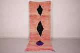 Amazing runner handmade Moroccan rug - 3.2 FT X 9 FT