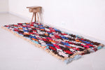 Colorful runner Moroccan berber Rug 2.7 FT X 6.7 FT