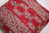 Two moroccan berber handmade Kilim rug Poufs