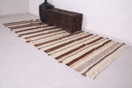Handwoven berber moroccan runner rug - 4.6 FT X 10 FT
