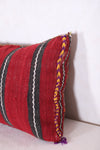 Vintage kilim moroccan pillow 12.2 INCHES X 24 INCHES