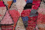 Colorful handmade moroccan rug 3.6 FT X 6.5 FT