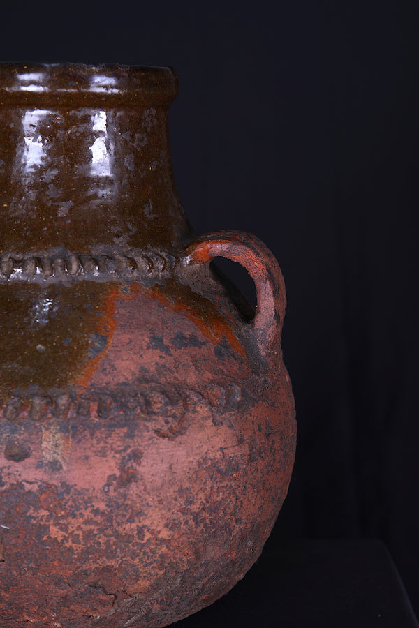 Vintage old moroccan pottery 9 INCHES X 12.2 INCHES