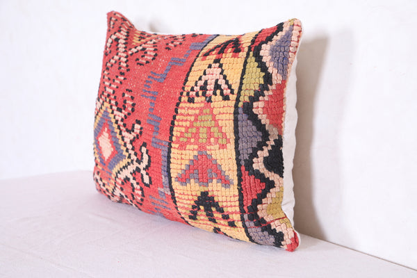 Moroccan handmade kilim pillow 14.9 INCHES X 21.6 INCHES