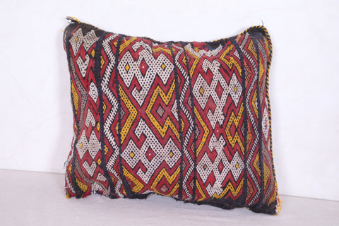 Moroccan handmade kilim pillow 13.3 INCHES X 15.7 INCHES