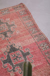 Berber Moroccan runner carpet 3.4 FT X 8 FT