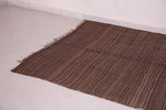 Brown handwoven berber moroccan rug - 5.2 FT X 7.6 FT