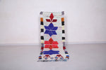 Entryway colorful berber Moroccan rug 2.3 FT X 6.4 FT