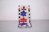 Entryway colorful berber Moroccan rug 2.3 FT X 6.4 FT