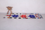Entryway colorful berber Moroccan rug 2.3 FT X 6.4 FT