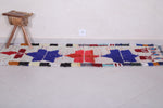 Entryway colorful berber Moroccan rug 2.3 FT X 6.4 FT