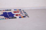 Entryway colorful berber Moroccan rug 2.3 FT X 6.4 FT