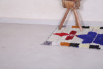 Entryway colorful berber Moroccan rug 2.3 FT X 6.4 FT