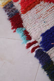 Entryway colorful berber Moroccan rug 2.3 FT X 6.4 FT