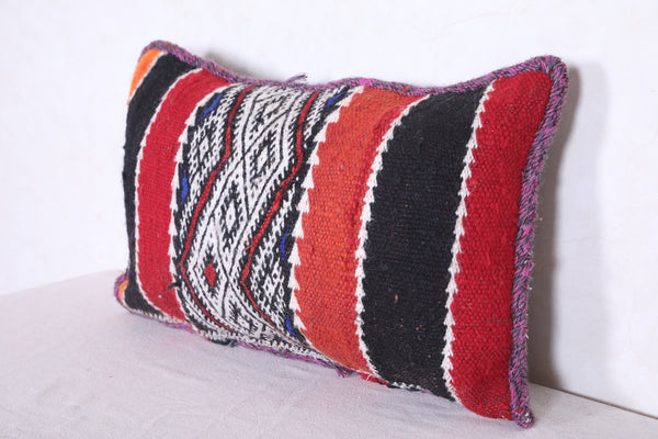 Moroccan handmade kilim pillow 14.1 INCHES X 23.2 INCHES