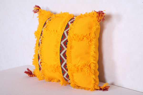 Moroccan handmade kilim pillow 18.1 INCHES X 19.6 INCHES